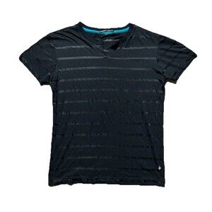 Andrew Christian Black T-Shirt With Sheer Panels XS (Size Tag Removed)